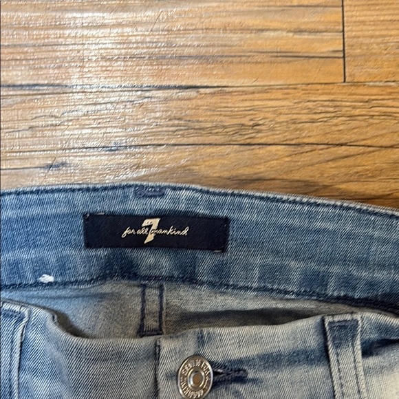 7 for all Mankind- Skinny ankle fringe jeans- 25 - Picture 5 of 6